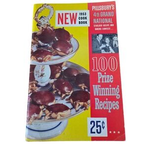 Vintage 1953 Pillsbury 4th Grand National 100 Prize Winning Recipes Cookbook 1